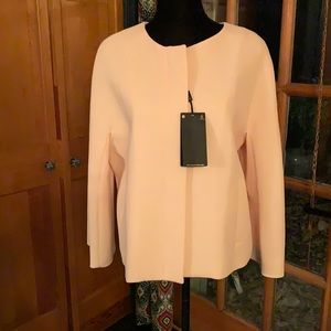 NWT Massimo Dutti Blush Pink Zippered Jacket.